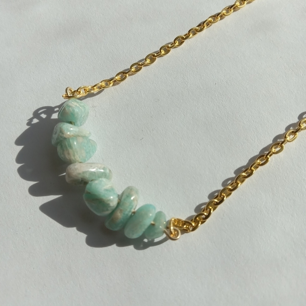 Amazonite necklace 10 inches boho bohemian western hippie bohochic bohowestern